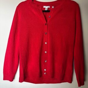 Croft & Barrow Bold Red Cardigan